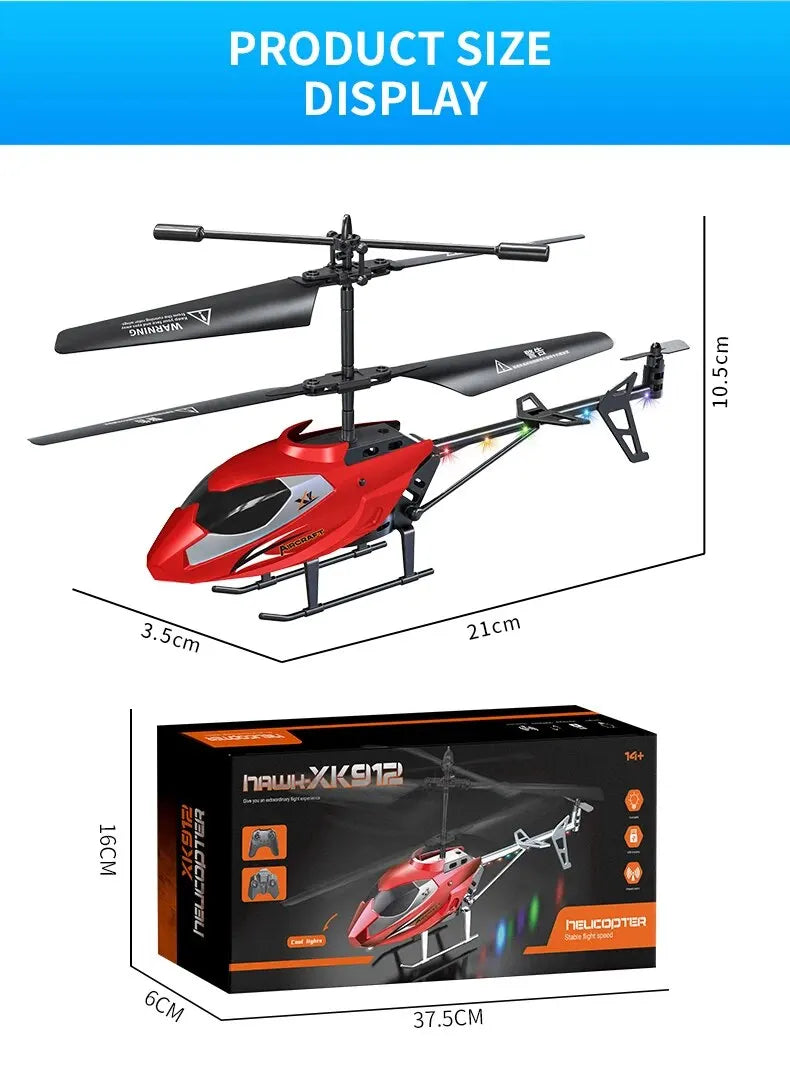 Remote Control Helicopter, Aircraft with Altitude Hold, One Key Take Off/Landing, 3.5 Channel, Gyro Stabilizer