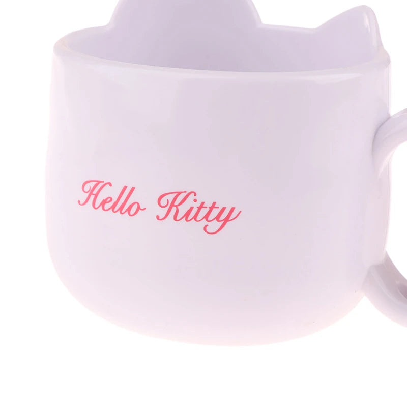 Kawaii Sanrio Anime Water Cup Cute Hello Kitty Breakfast Milk Cup Sweet Cartoon Fashion Versatile Plastic Mug Cup Gifts for Girl