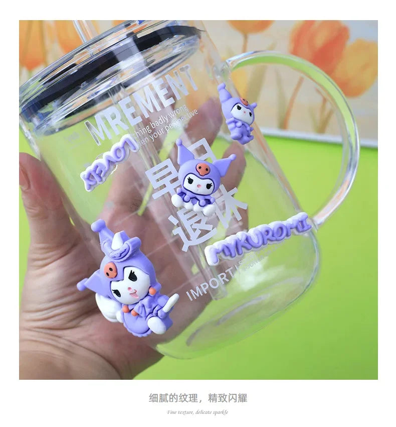 Sanrio Hello Kitty Anime Phone Case Accessories Cute Culomi Cinnamon Dog 3D Resin Accessories Water Cup Decoration Kids Gifts