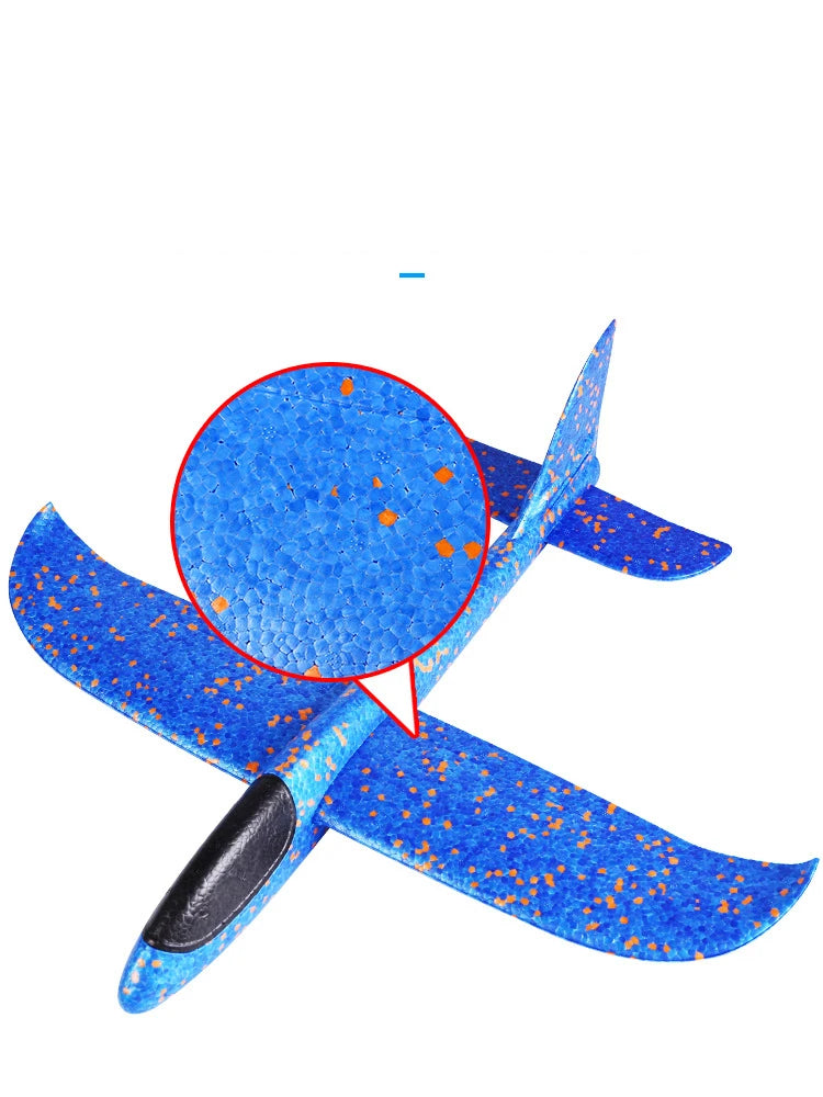 10PCS 36CM Foam Glider Planes Airplane Hand Throwing Toy Flight Mode Plane Model Aircraft for Kids Outdoor Sport Children