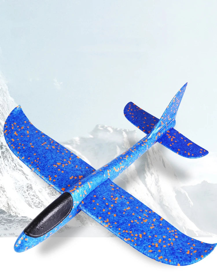 10PCS 36CM Foam Glider Planes Airplane Hand Throwing Toy Flight Mode Plane Model Aircraft for Kids Outdoor Sport Children