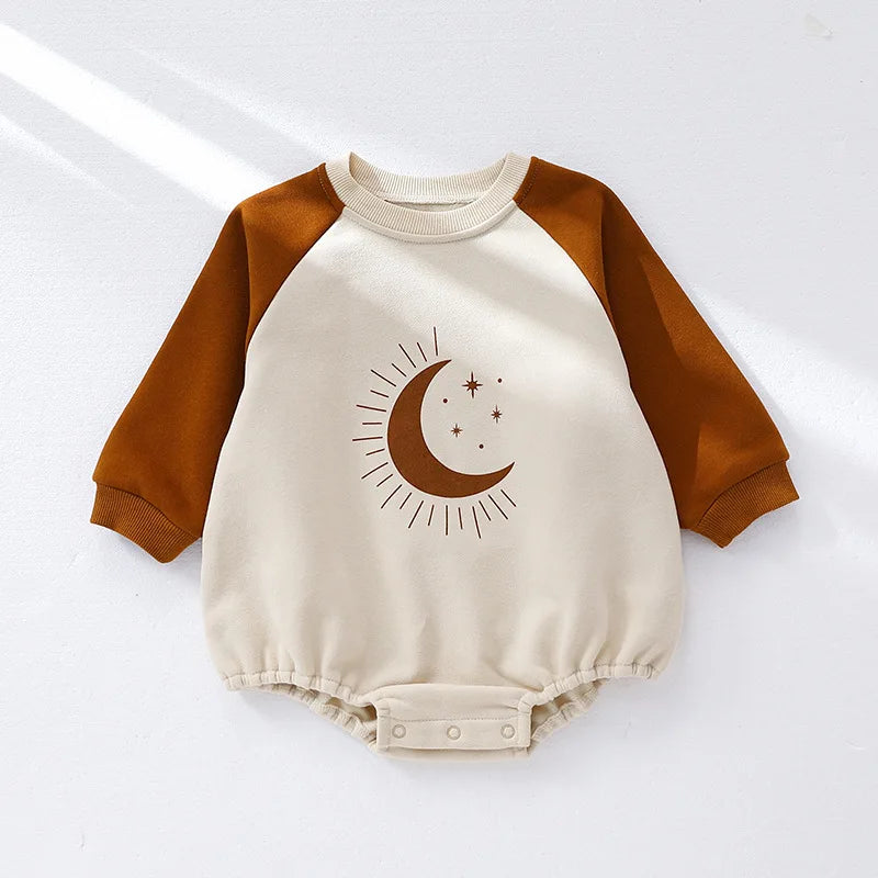 Baby Boys and Girls Clothing Fashion Baby Cotton Long Sleeve Sweatshirt Bodysuit Newborn Clothes 3-24 Months