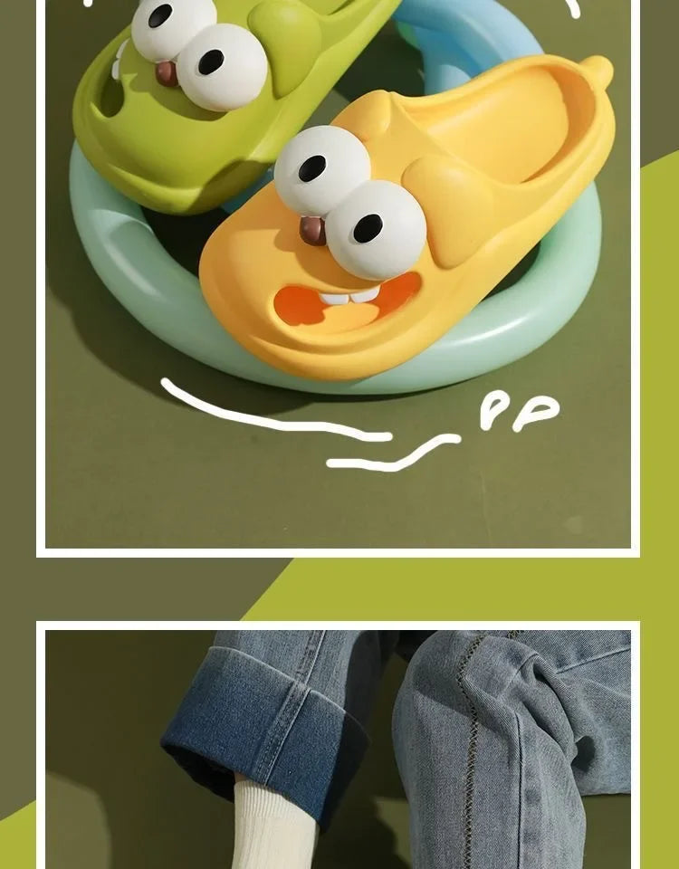 Hole Shoes for Outdoor Wear Closed-Toe Slippers Women's Cute Cartoon Sandals Home Non-Slip Summer Indoor Women's Summer