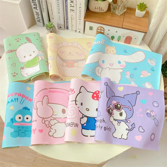 Cute Ugly Fish Placemat for Dining and Study, Cartoon Houseware PU Rectangular Table Mat  hello kitty Table mat