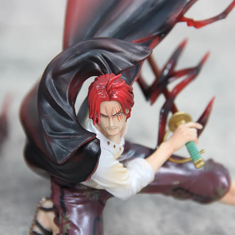 17cm Anime One Piece Shanks Action Figure Red Hair Figurine Model Pvc Statue Doll Ornament Collection Decoration Toy For Gift