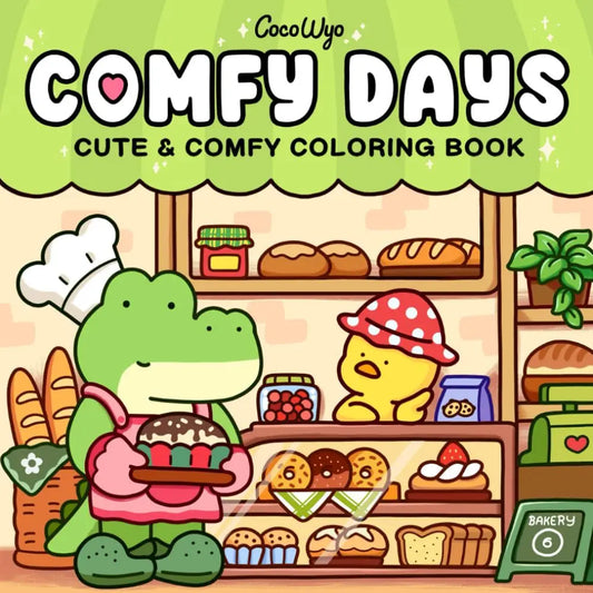 Comfy Days Cute Comfy Coloring Book for Adults and Teens Featuring Adorable Creatures in Cozy Hygge Moments for Relaxation