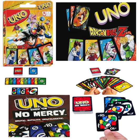 UNO Mario Kart Card Game 108 Cards New Dragon Ball Game Cards Skibidi toilet uno Card Game