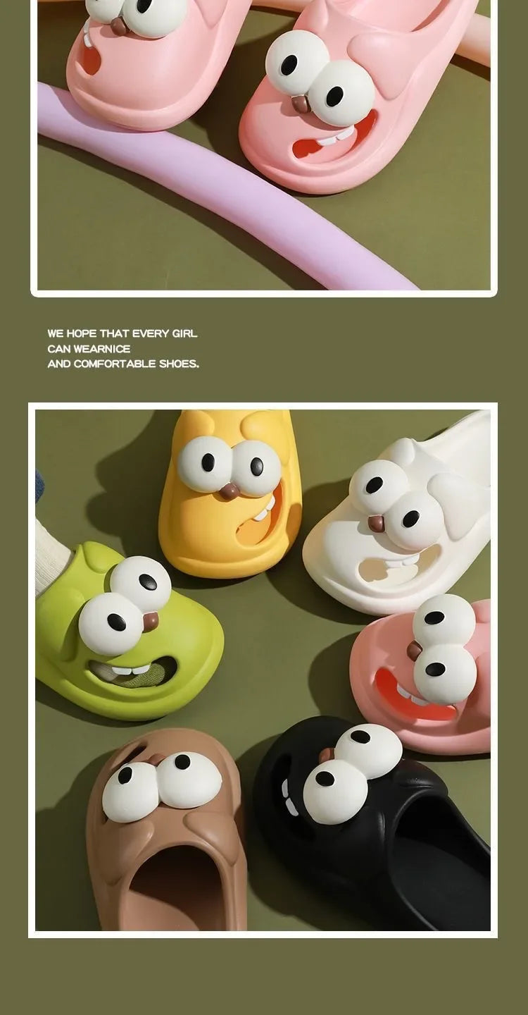 Hole Shoes for Outdoor Wear Closed-Toe Slippers Women's Cute Cartoon Sandals Home Non-Slip Summer Indoor Women's Summer