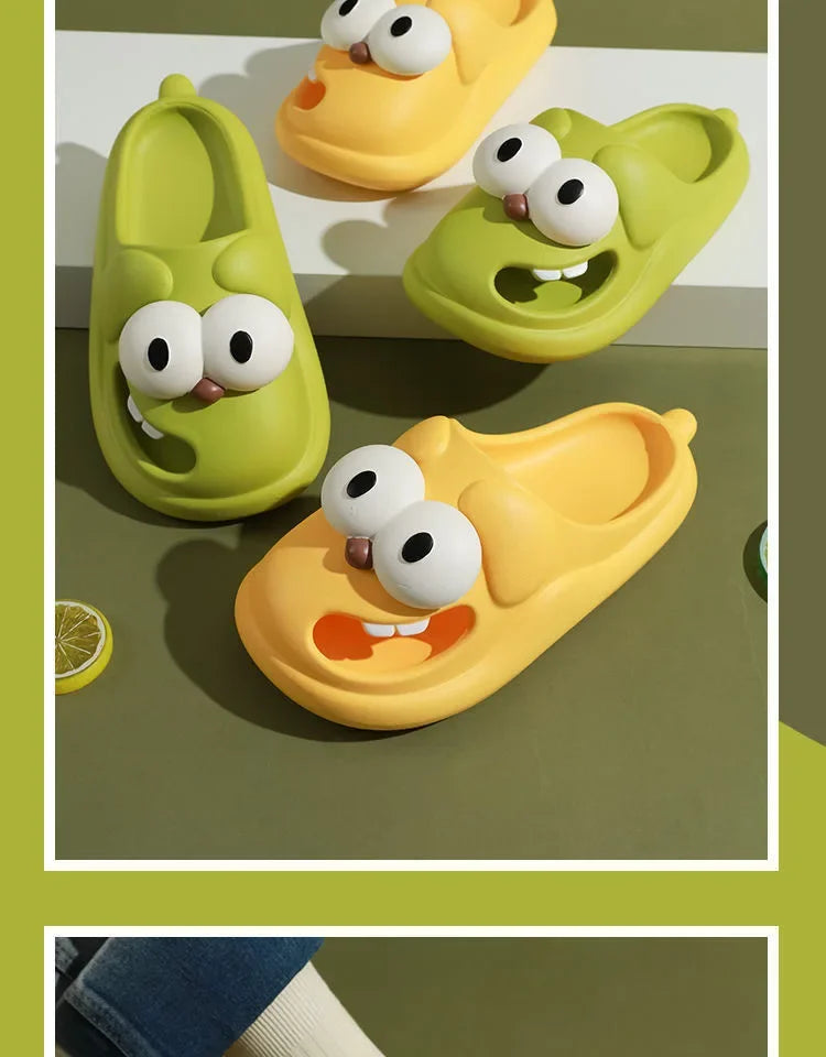 Hole Shoes for Outdoor Wear Closed-Toe Slippers Women's Cute Cartoon Sandals Home Non-Slip Summer Indoor Women's Summer