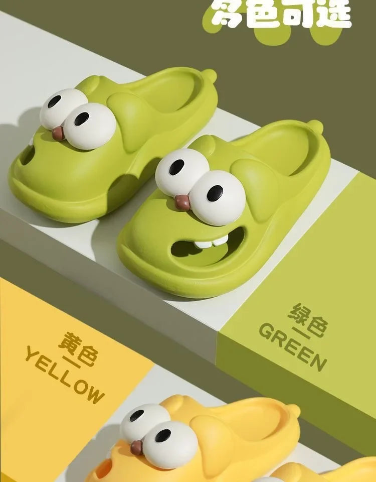 Hole Shoes for Outdoor Wear Closed-Toe Slippers Women's Cute Cartoon Sandals Home Non-Slip Summer Indoor Women's Summer