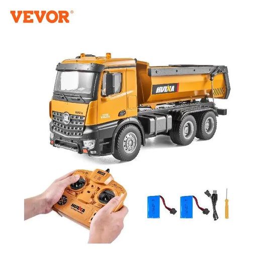 VEVOR RC Excavator Dumper Car Remote Control Engineering Vehicle Crawler Truck Bulldozer Toys for Boys Kids Christmas Gifts