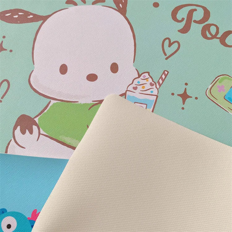 Cute Ugly Fish Placemat for Dining and Study, Cartoon Houseware PU Rectangular Table Mat  hello kitty Table mat