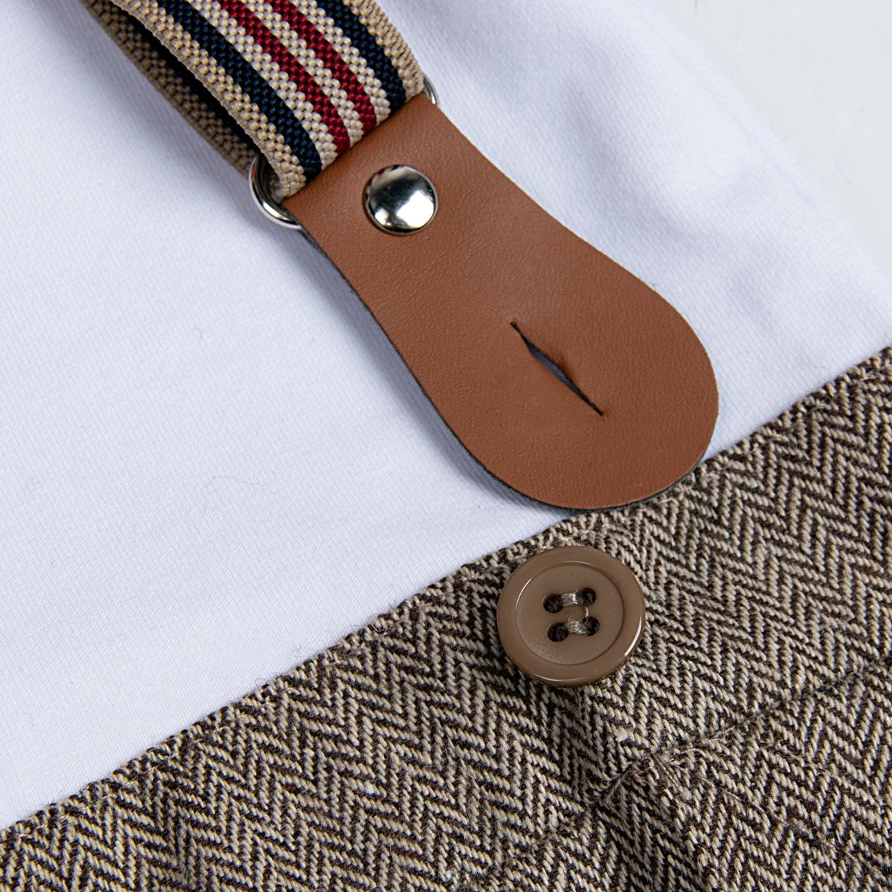 Baby Clothing Set Newborn Infant Wedding Gentleman Outfit Boys Birthday Party Formal Suit Suspender Bow Tie Romper 3PCS